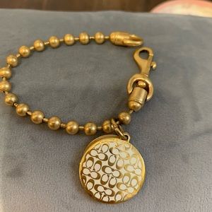 Coach charm bracelet